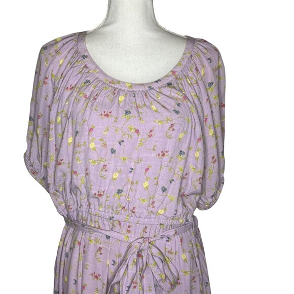 Matilda Jane Enchanted Garden Lilac Floral Midi Dress Clean Girl Small Romantic - Picture 6 of 12